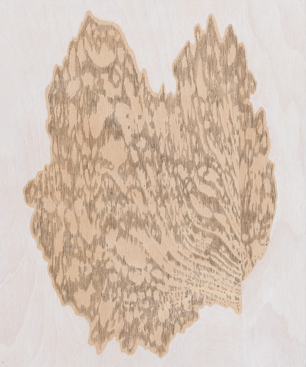 06 Wood - acrylic and pencil on wood - 30 x 25 cm - 2018